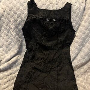 Vintage My Michelle Black Sleeveless Mini Dress